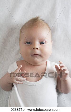 Stock Image - portrait of young baby boy. Fotosearch