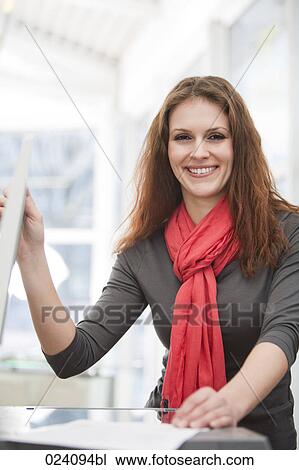 portrait of young businesswoman at photocopier View Large Photo Image Stock Image - portrait of young businesswoman at photocopier. Fotosearch