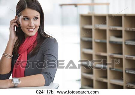 Stock Image - portrait of young businesswoman. Fotosearch
