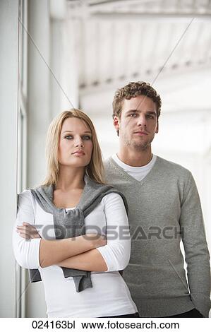 portrait of young businesswoman with male colleague View Large Photo Image Stock Image - portrait of young businesswoman with male colleague. Fotosearch