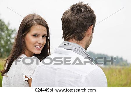 Stock Image - portrait of young couple. Fotosearch