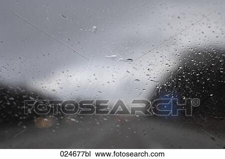 raindrops on windshield in autumn View Large Photo Image Stock Image - raindrops on windshield in autumn. Fotosearch