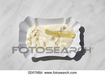 paper plate with mayonnaise and chip View Large Photo Image Stock Image - paper plate with mayonnaise and chip. Fotosearch