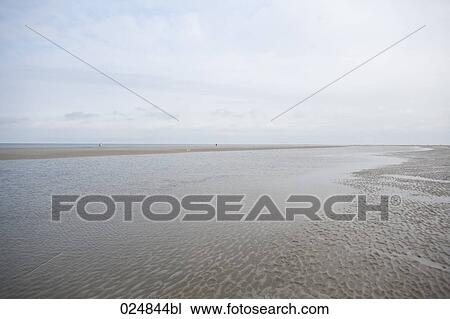sandy beach at low tide View Large Photo Image Stock Image - sandy beach at low tide. Fotosearch