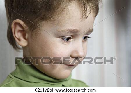 Stock Image - portrait of young boy. Fotosearch