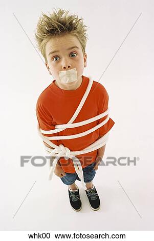 Stock Photography of bound, child, boys, boy, above whk00 - Search ...