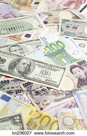 Picture - Assorted paper currency. Fotosearch - Search Stock Photography, Photos, Prints, Images, and Photo Clipart