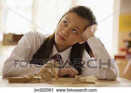 stock photography of student daydreaming in class bn322061 search daydreaming in class