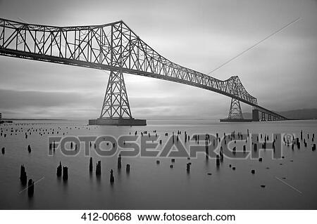 Astoria Bridge in Oregon View Large Photo Image Stock Photo - Astoria Bridge in Oregon. Fotosearch