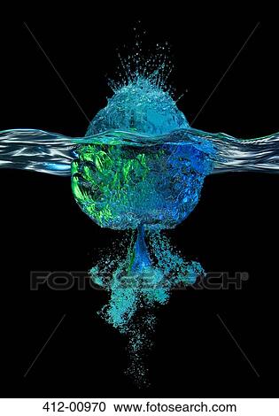 Blue and green balloon hitting water View Large Photo Image Stock Image - Blue and green balloon hitting water. Fotosearch