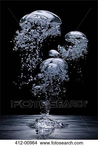Bubbles forming above water View Large Photo Image Picture - Bubbles forming above water. Fotosearch