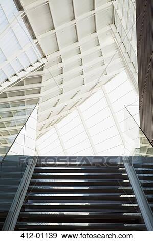 Ceiling and staircase of modern office View Large Photo Image Stock Photo - Ceiling and staircase of modern office. Fotosearch