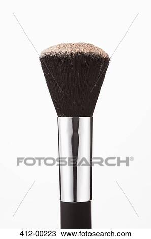 Close up of blush powder on makeup brush View Large Photo Image Stock Image - Close up of blush powder on makeup brush. Fotosearch
