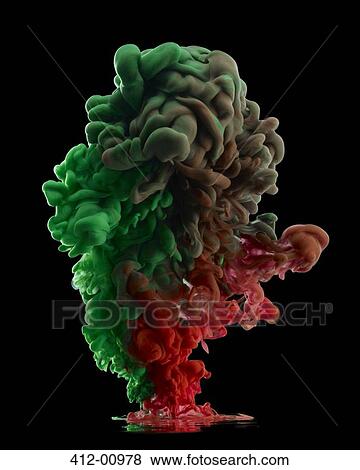 Green and red smoke cloud View Large Photo Image Stock Photo - Green and red smoke cloud. Fotosearch