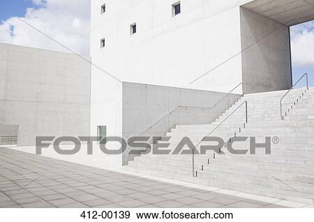 Stock Photo - Modern building and stairs. Fotosearch