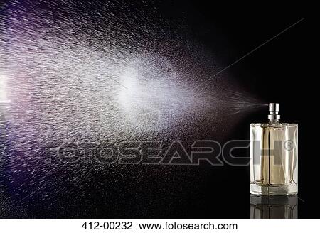 Perfume spraying from bottle View Large Photo Image Stock Image - Perfume spraying from bottle. Fotosearch