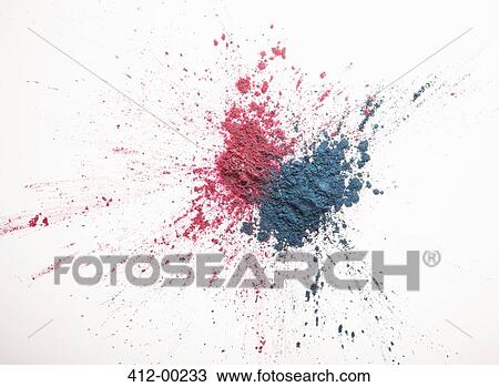 Pink and blue eyeshadow splatter View Large Photo Image Stock Image - Pink and blue eyeshadow splatter. Fotosearch