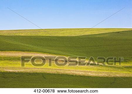 Stock Photo - Sun and shade over rolling hills. Fotosearch