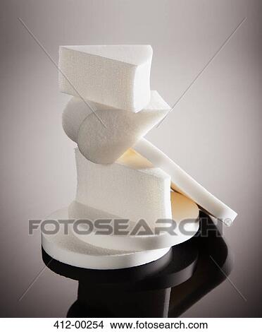Variety of stacked makeup sponges View Large Photo Image Picture - Variety of stacked makeup sponges. Fotosearch