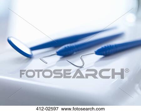 Close up of dental instruments View Large Photo Image Stock Photo - Close up of dental instruments. Fotosearch