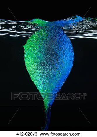 High speed image of balloon popping underwater View Large Photo Image Stock Image - High speed image of balloon popping underwater. Fotosearch