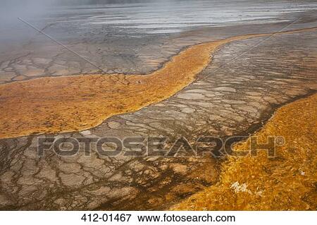 Stock Photo - Rock formations in hot spring. Fotosearch