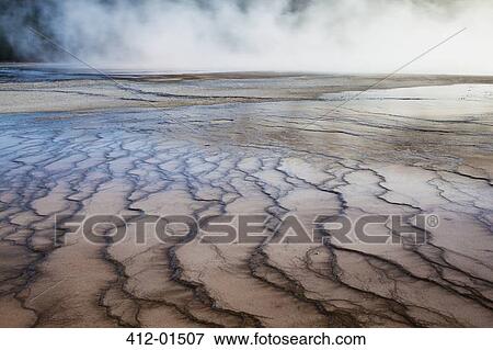 Rock formations in hot spring View Large Photo Image Stock Photo - Rock formations in hot spring. Fotosearch