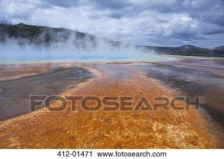 Steam rising from hot spring View Large Photo Image Stock Image - Steam rising from hot spring. Fotosearch