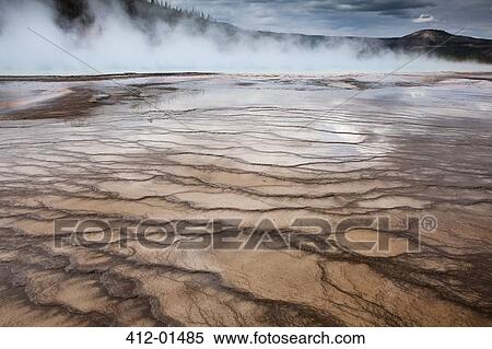 Steam rising from hot spring View Large Photo Image Stock Photography - Steam rising from hot spring. Fotosearch