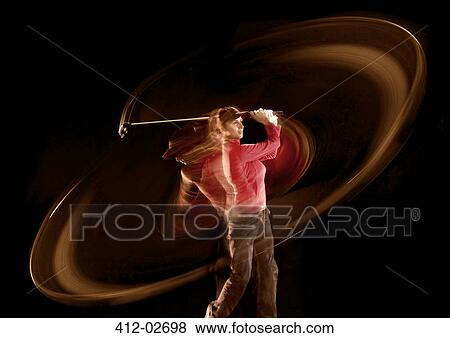 Time lapse view of golfer swinging View Large Photo Image Stock Photo - Time lapse view of golfer swinging. Fotosearch