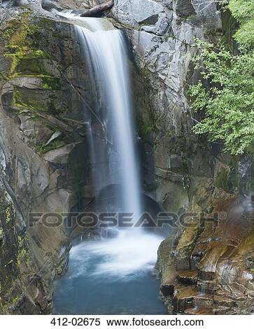 Waterfall emptying into still pool View Large Photo Image Stock Photography - Waterfall emptying into still pool. Fotosearch