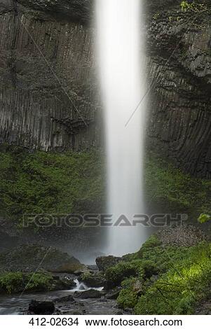 Waterfall in rocky rural landscape View Large Photo Image Picture - Waterfall in rocky rural landscape. Fotosearch