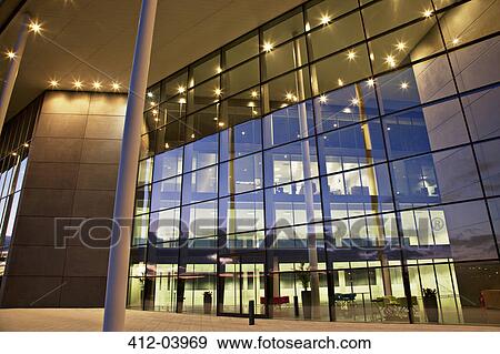 Glass walls of modern building View Large Photo Image Stock Photo - Glass walls of modern building. Fotosearch