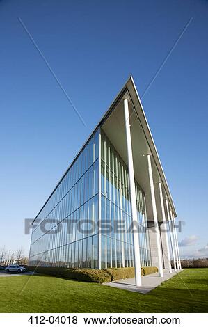 Stock Photo - Modern building and blue sky. Fotosearch