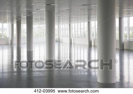 Pillars in empty office building View Large Photo Image Stock Photography - Pillars in empty office building. Fotosearch