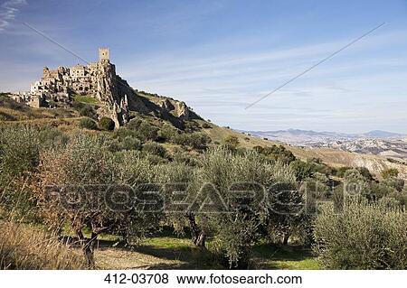 Village on hillside in rural landscape View Large Photo Image Stock Photo - Village on hillside in rural landscape. Fotosearch