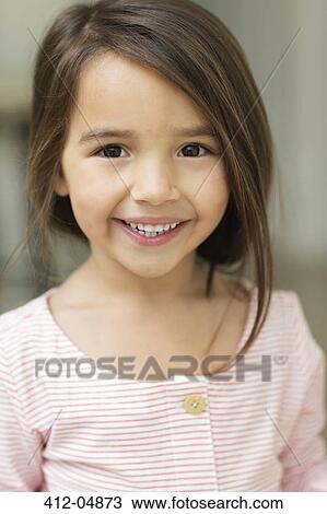 Close up of girl's smiling fac View Large Photo Image Stock Image - Close up of girl's smiling fac. Fotosearch