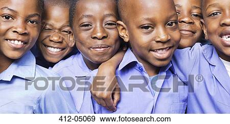 Stock Photo - Students smiling together. Fotosearch