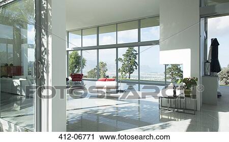 Sofa and fireplace in modern living room View Large Photo Image Stock Image - Sofa and fireplace in modern living room. Fotosearch