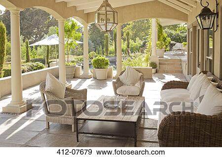 Luxury patio View Large Photo Image Stock Photo - Luxury patio. Fotosearch