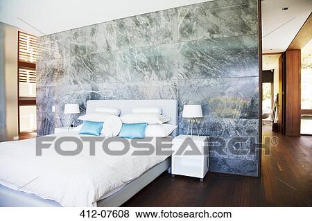 Modern bedroom View Large Photo Image Stock Photo - Modern bedroom. Fotosearch