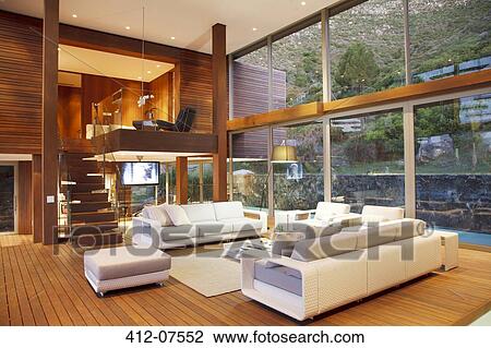 Stock Image - Modern living room. Fotosearch