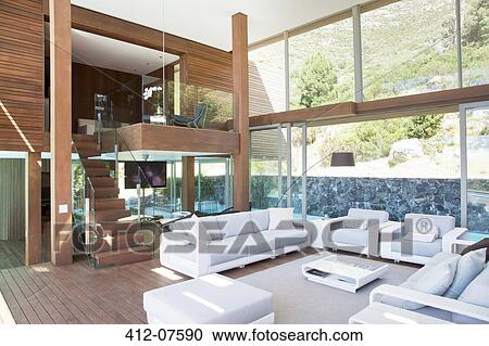 Modern living room View Large Photo Image Stock Image - Modern living room. Fotosearch