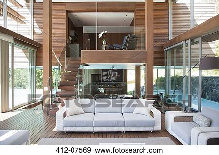 Modern living room View Large Photo Image Stock Photo - Modern living room. Fotosearch