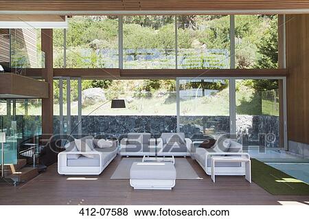 Modern living room View Large Photo Image Stock Photo - Modern living room. Fotosearch