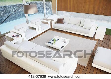 Modern living room View Large Photo Image Stock Photo - Modern living room. Fotosearch