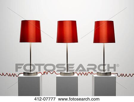 Red lamps connected by red cords View Large Photo Image Stock Photo - Red lamps connected by red cords. Fotosearch