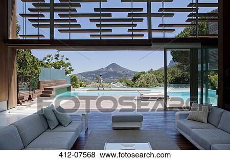 View of swimming pool and mountains View Large Photo Image Stock Photo - View of swimming pool and mountains. Fotosearch