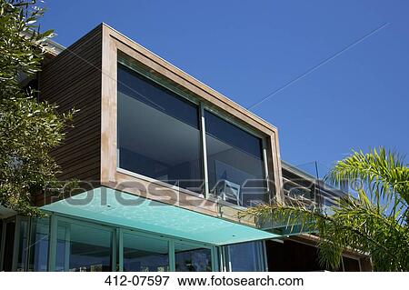 Stock Photo - Windows of modern house. Fotosearch