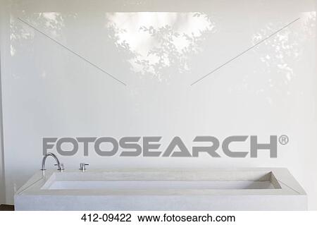 Bathtub in modern bathroom View Large Photo Image Stock Image - Bathtub in modern bathroom. Fotosearch